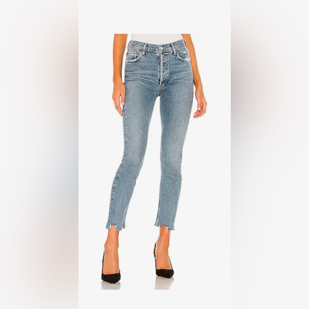 AGOLDE Nico High Rise Slim in Rooted